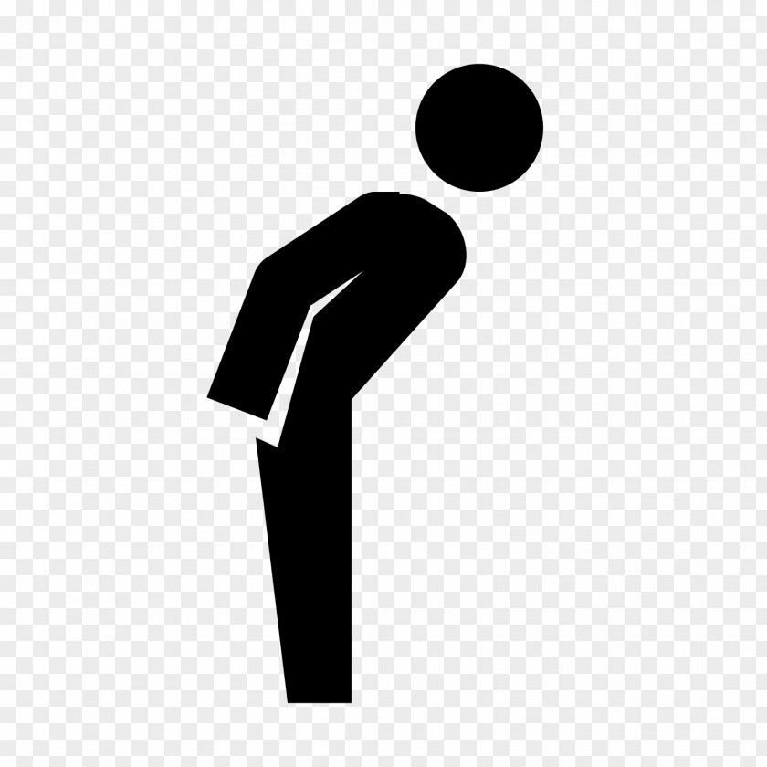 Leaning Bowing Logo Person PNG