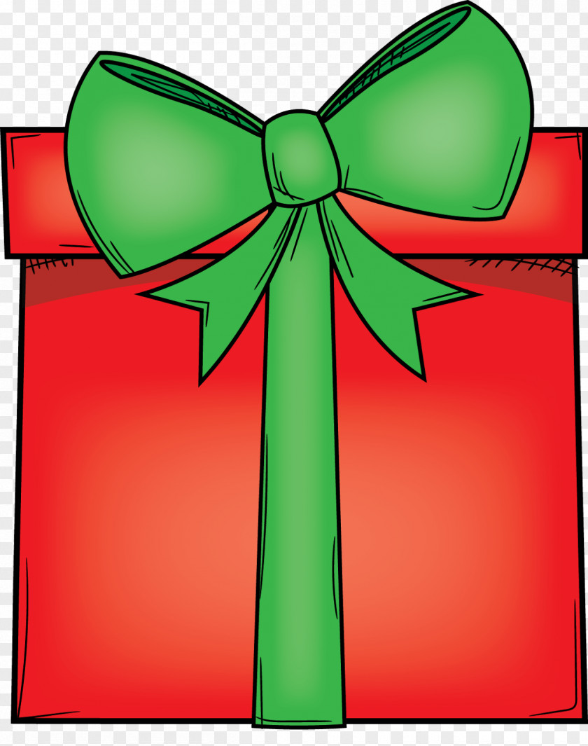 Present Gift Wrapping Background Green Ribbon PNG
