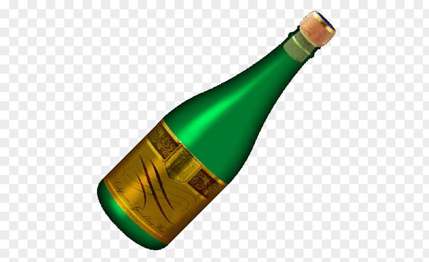 Champagne Beer Bottle Wine Glass PNG
