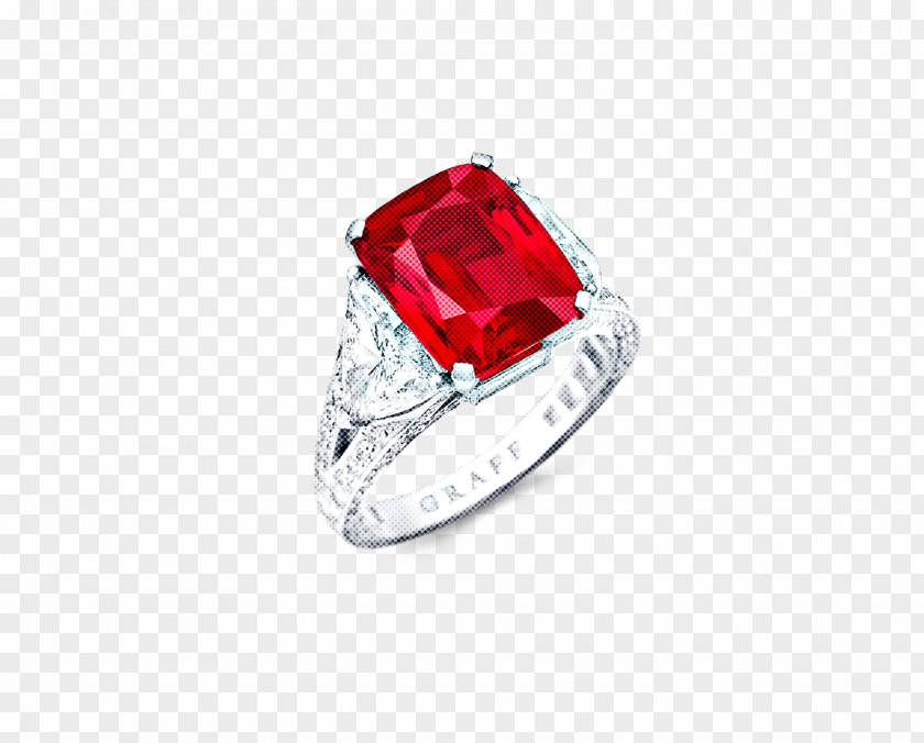 Ring Jewellery Gemstone Red Ruby PNG
