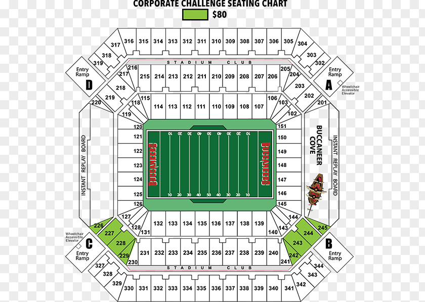 Buccaneer Limited Raymond James Stadium Tampa Bay Buccaneers Sports Venue Seating Assignment PNG