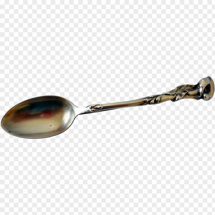 Callalily Cutlery Spoon Kitchen Utensil Tableware Silver PNG