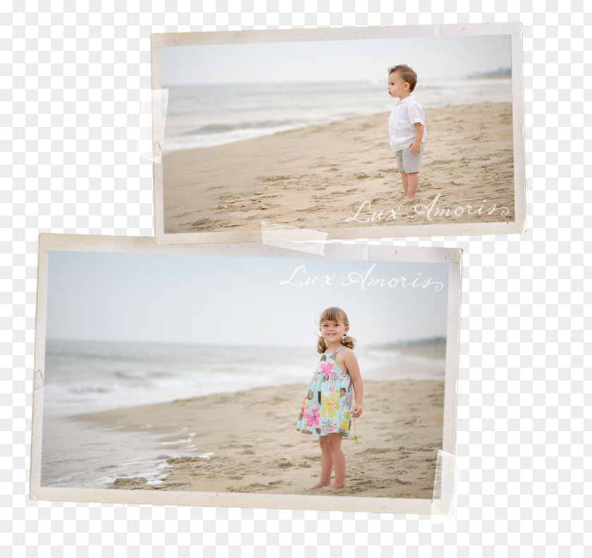 Kid Beach Picture Frames Vacation Summer Wood PNG