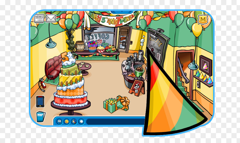 Party Club Penguin Game Wiki Anniversary PNG