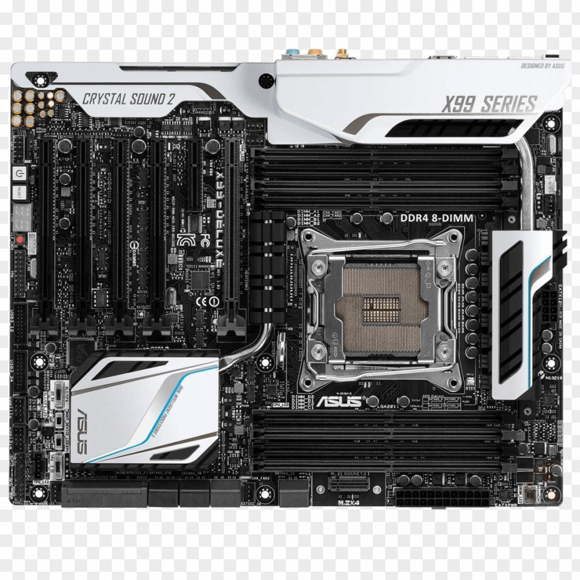 Power Socket X99 Premium Motherboard X99-DELUXE Central Processing Unit LGA 2011 Chipset PNG