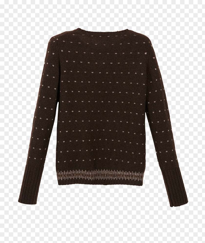 Pullover Sweater Sleeve Wool Neck PNG