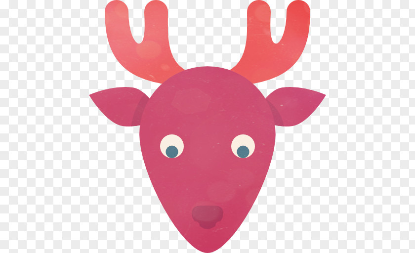 Deer Reindeer Moose Santa Claus Icon PNG