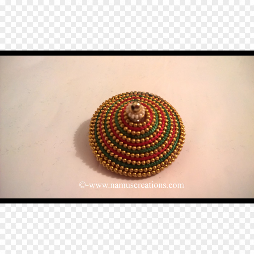 Jewellery Green Thread Bead Orange PNG