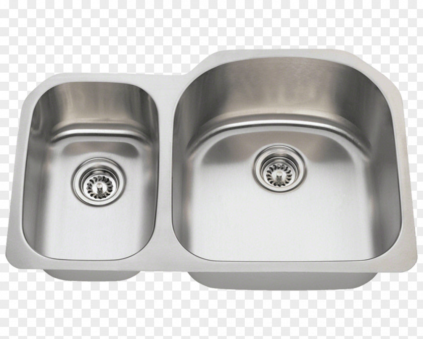Stainless Steel Kitchenware Kitchen Sink Brushed Metal PNG