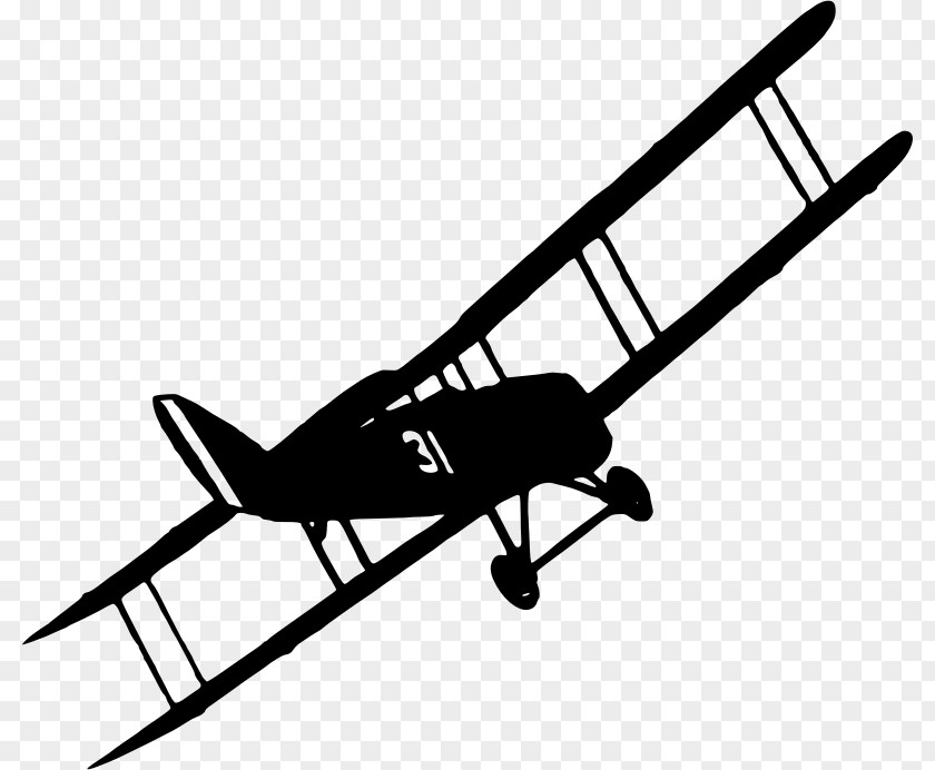 Vintage Aircraft Airplane Fixed-wing Biplane Clip Art PNG