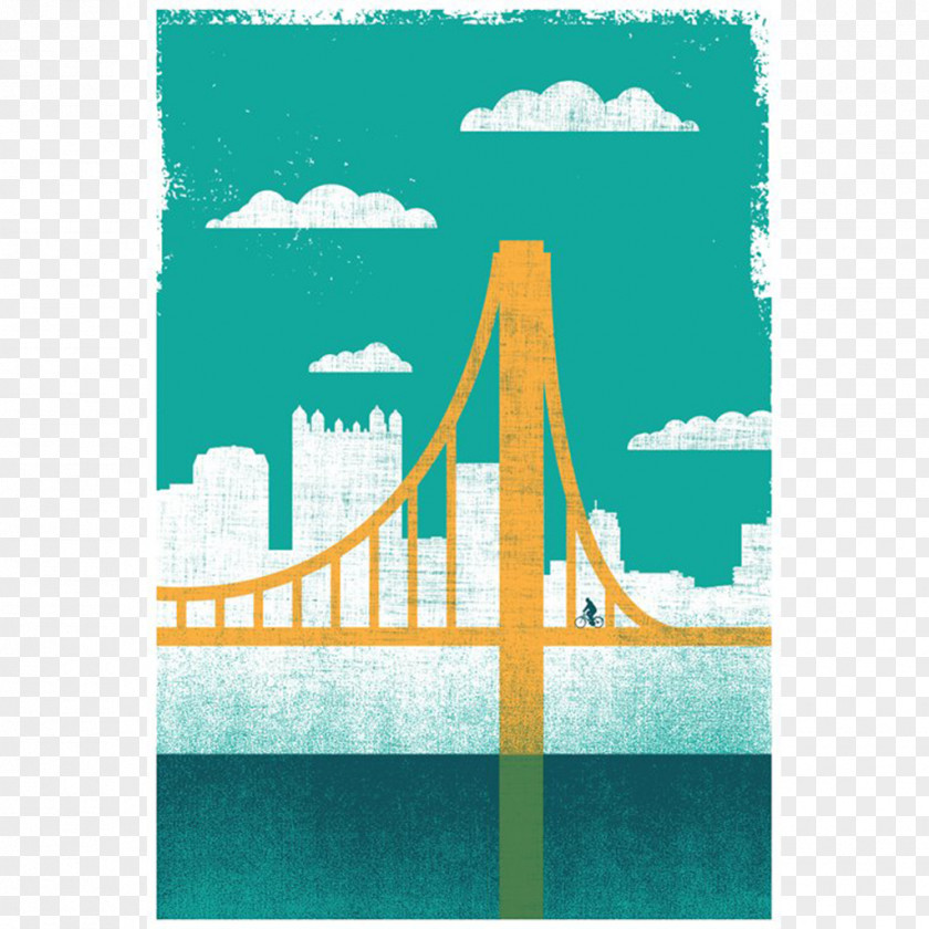 Bridge Vector Pittsburgh Center For The Arts Screen Printing Printmaking Graphic Design PNG