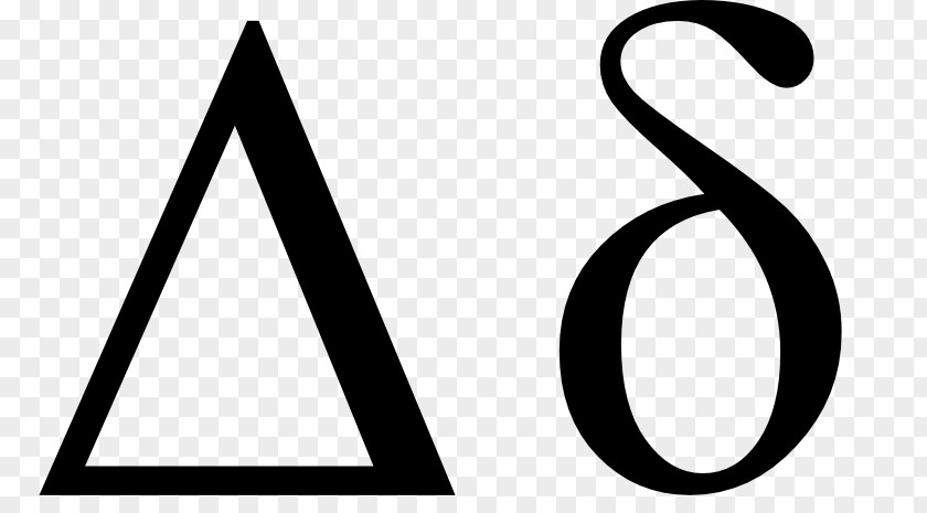 Greek Letter Delta Symbol Alphabet Sign PNG