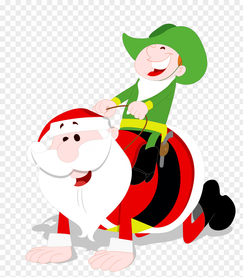 Santa Claus Photography Euclidean Illustration PNG Illustration, riding on the baddies clipart PNG