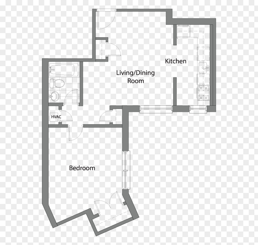 Bed Plan Floor Monroe Tower Apartments House PNG