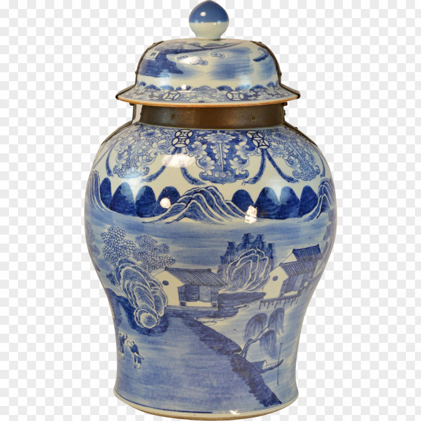 Blue And White Porcelain Bowl Pottery Jingdezhen Vase Chinese Ceramics PNG