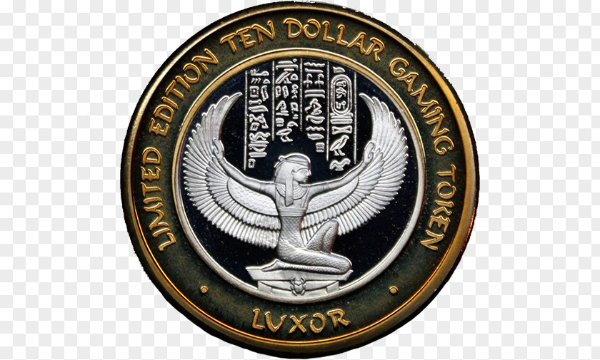 Coin Luxor Las Vegas Medal Silver Strike Court Liberty PNG