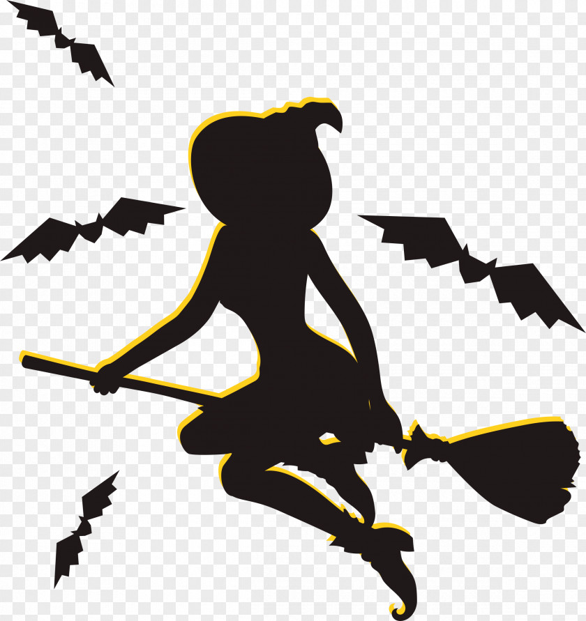 Flying Witches Halloween Witch Poster PNG