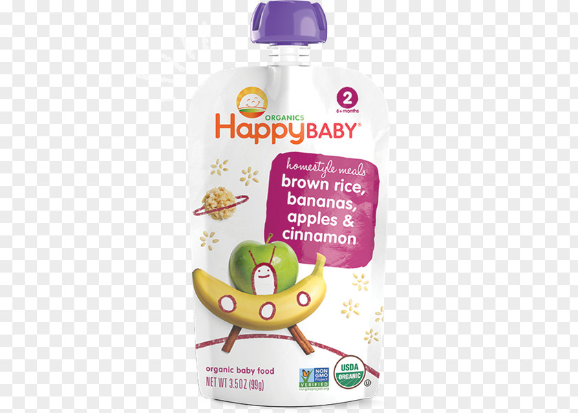 Happy Banana Organic Food Baby Family Breakfast Cereal PNG
