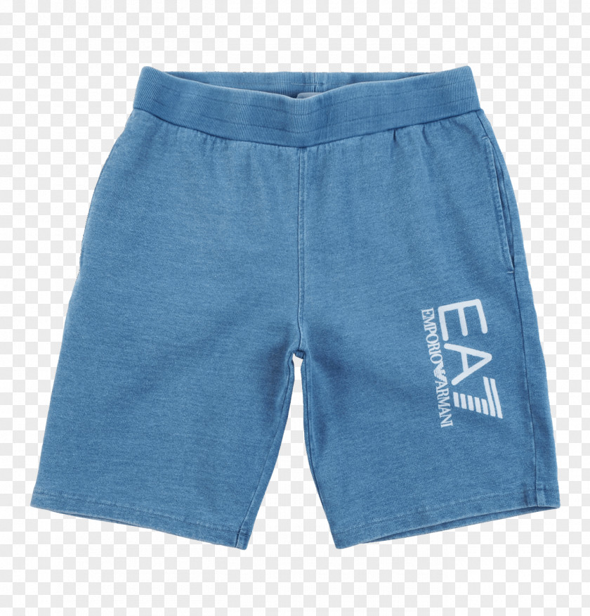 Light Blue Jeans Bermuda Shorts EA7 Homme Bord De Mer Bleu Foncé Tailles 12 100% Polyester Trunks Boxer PNG