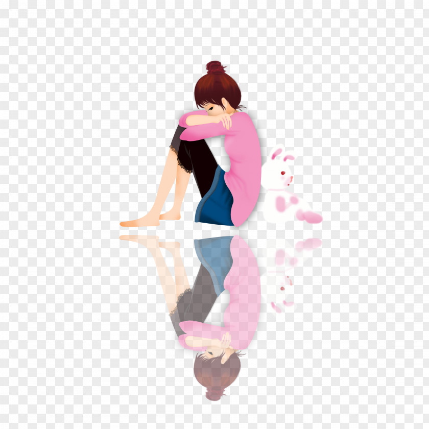 Lonely Girl PNG girl clipart PNG