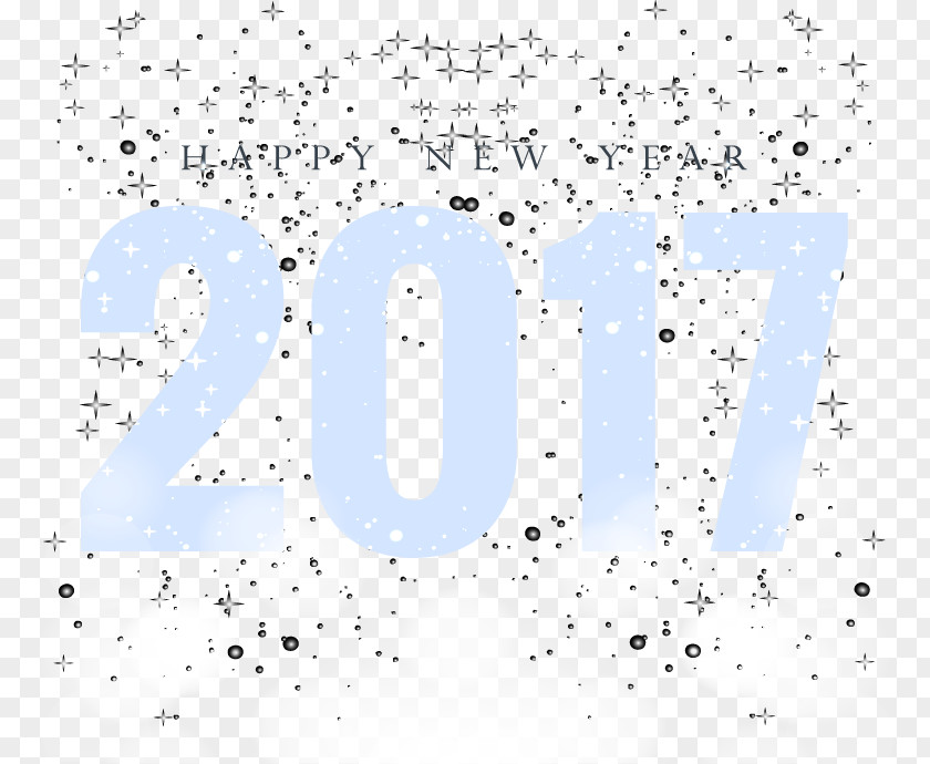 Small Fresh Blue Background Light Effect 2017 New Year Computer File PNG