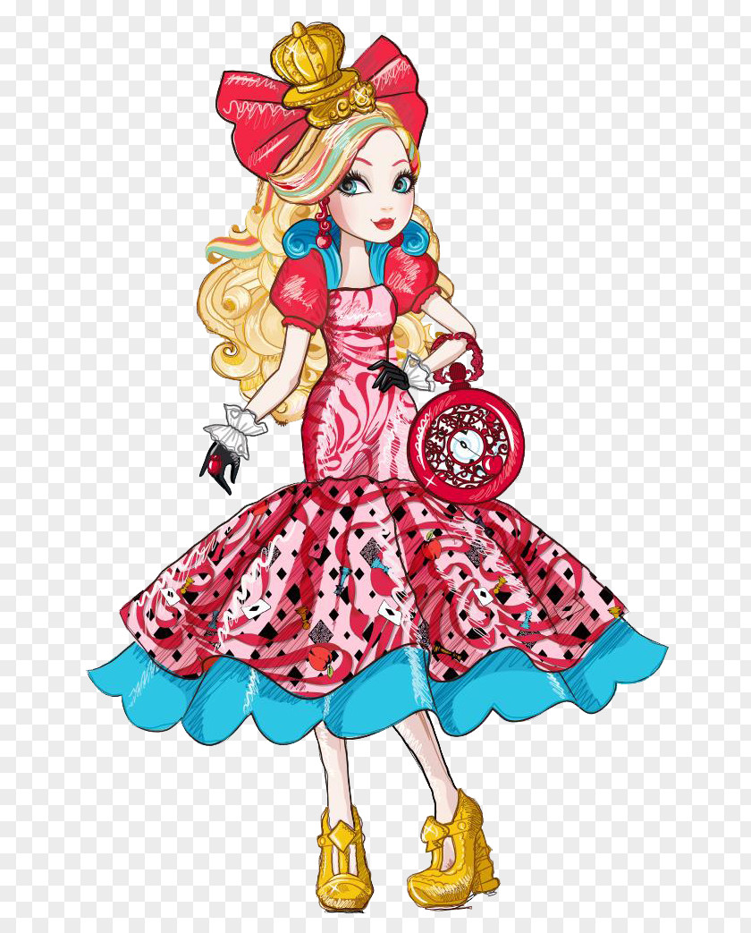 Snow White Queen Ever After High Legacy Day Apple Doll PNG