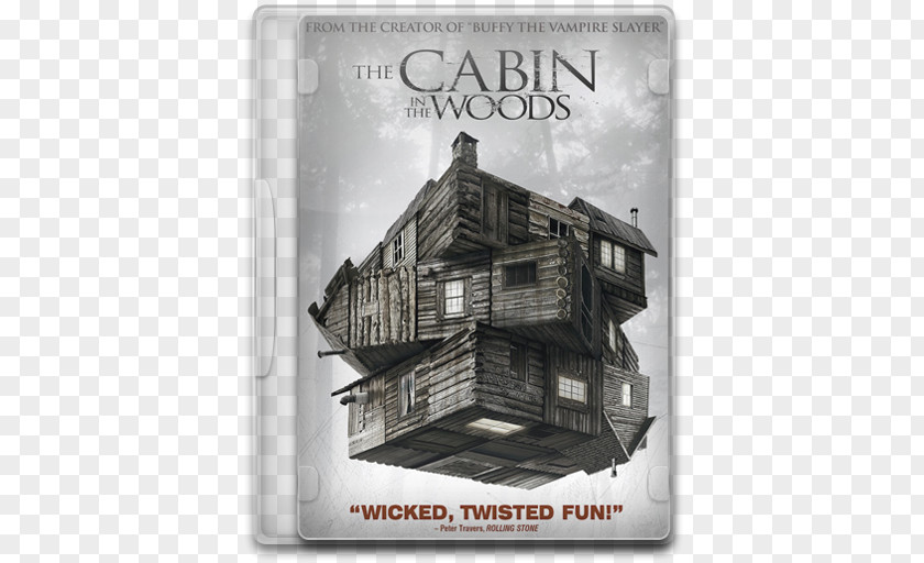 The Cabin In Woods Building Black And White Font PNG