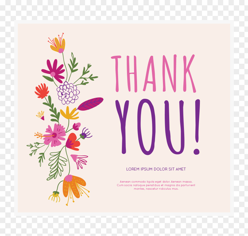 Flower Floral Design Greeting & Note Cards PNG