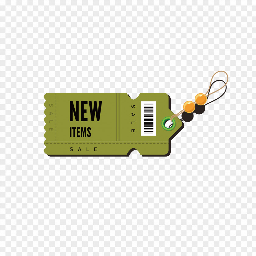 Green Vector Tag Brand PNG