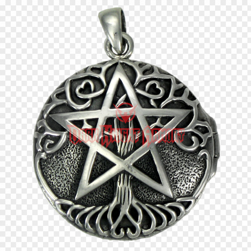 Silver Pentacle Pentagram Wicca Witchcraft PNG