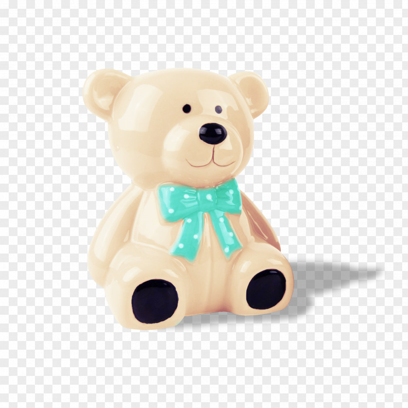 Bear Tie Necktie Bow Blue PNG