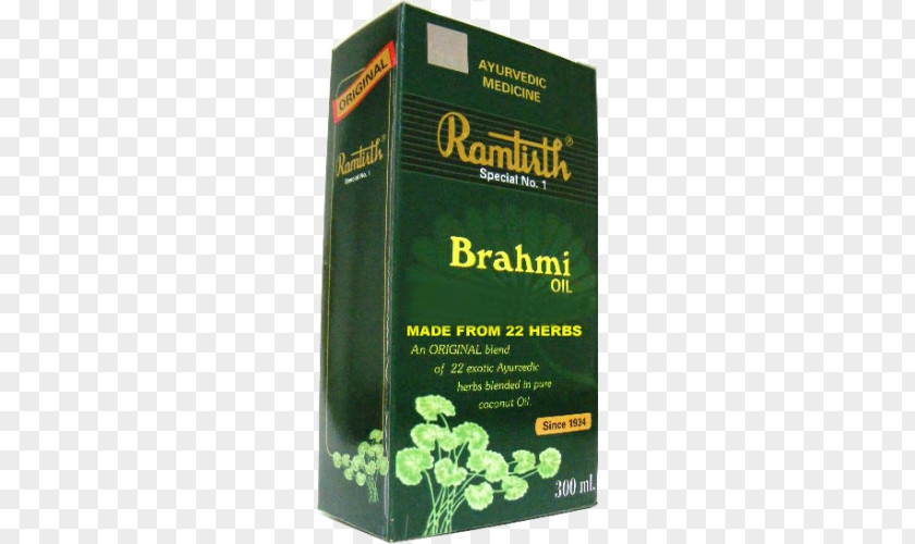 Oil Waterhyssop Ramtirth Brahmi Hair Care PNG