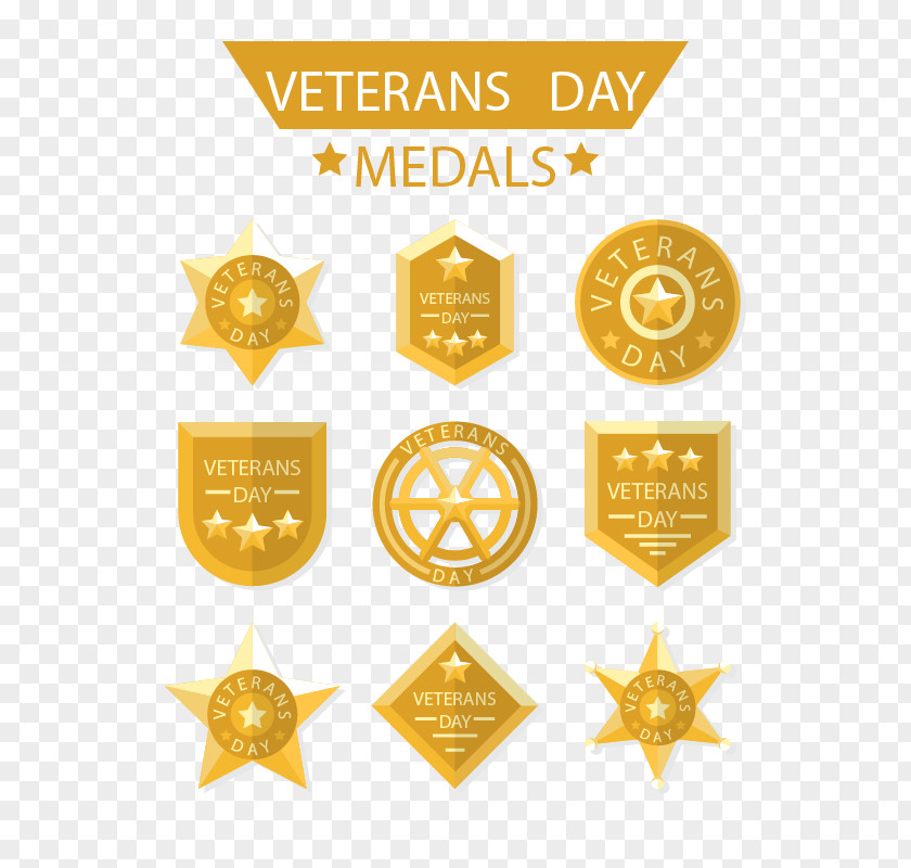 Star Metal Vector Material Gold Medal Euclidean Icon PNG