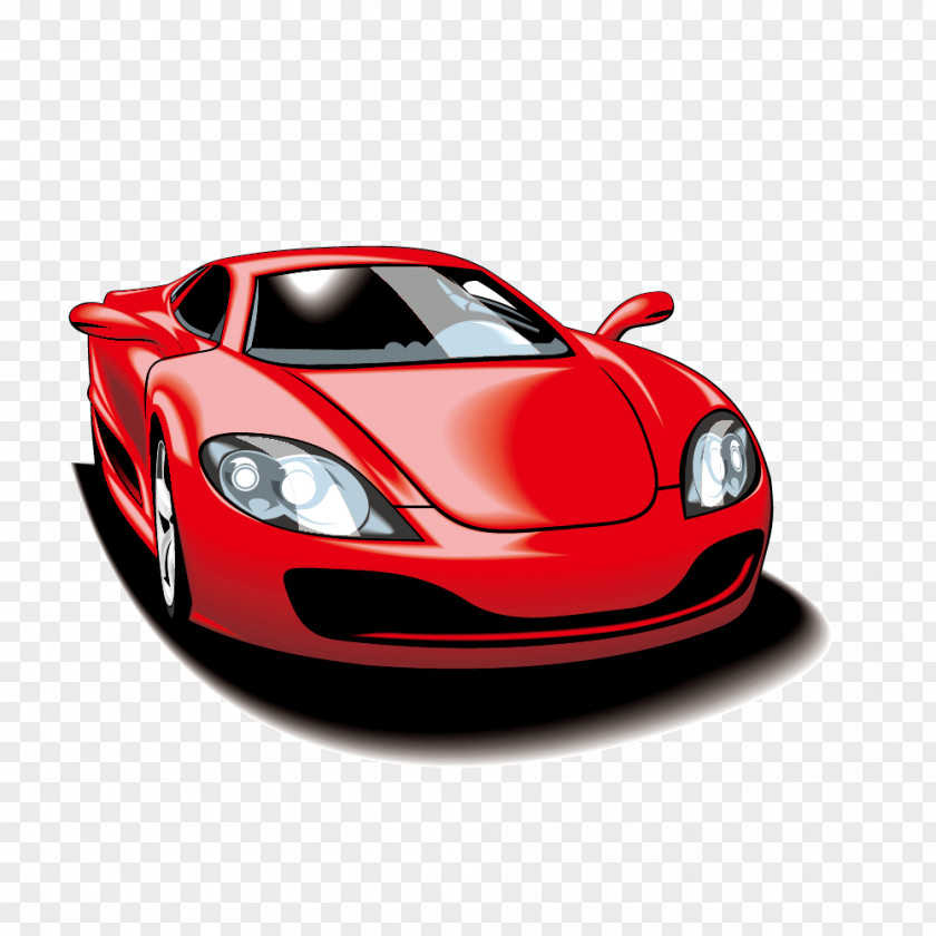 Vector Red Luxury Sports Car Motors Corporation Clip Art PNG