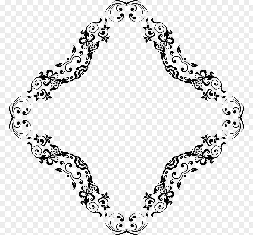 White Line Art Circle Clip PNG