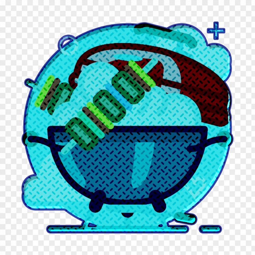 Aqua Turquoise Food Icon Background PNG