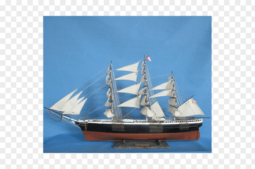 Flying Clouds Tall Ship Clipper Boat Sailing PNG