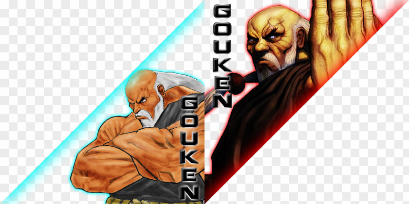 Gouken Street Fighter IV Finger Poster PNG