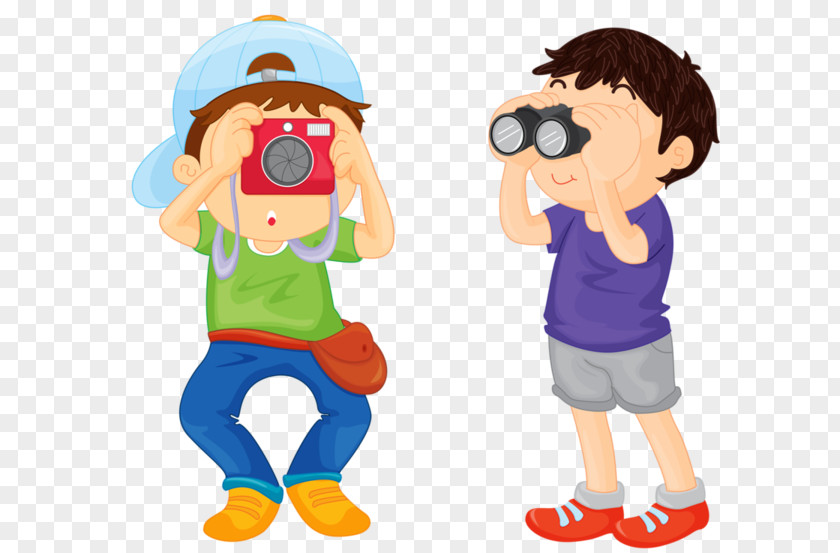 Kids Cartoon Photography Excursion Clip Art PNG