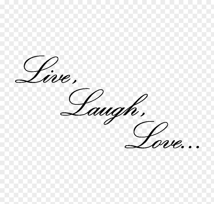 Live Laugh Love Logo Handwriting Brand Line Font PNG