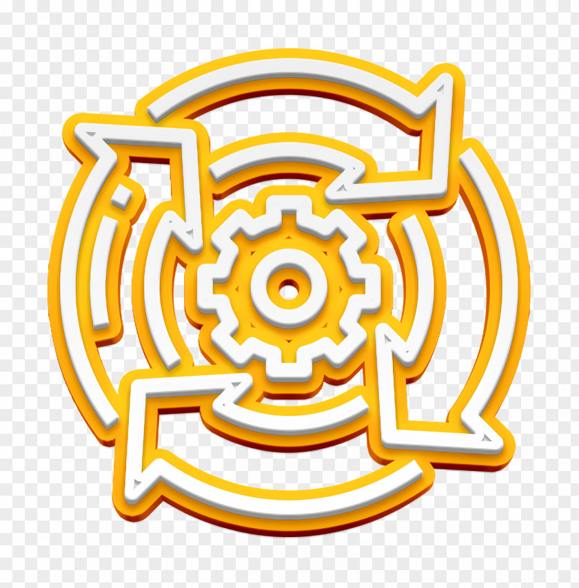 Cog Icon Effective Marketing Management PNG