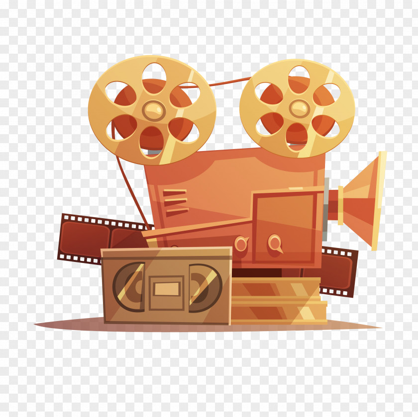 Hand-painted Movie Projector Download Clip Art PNG