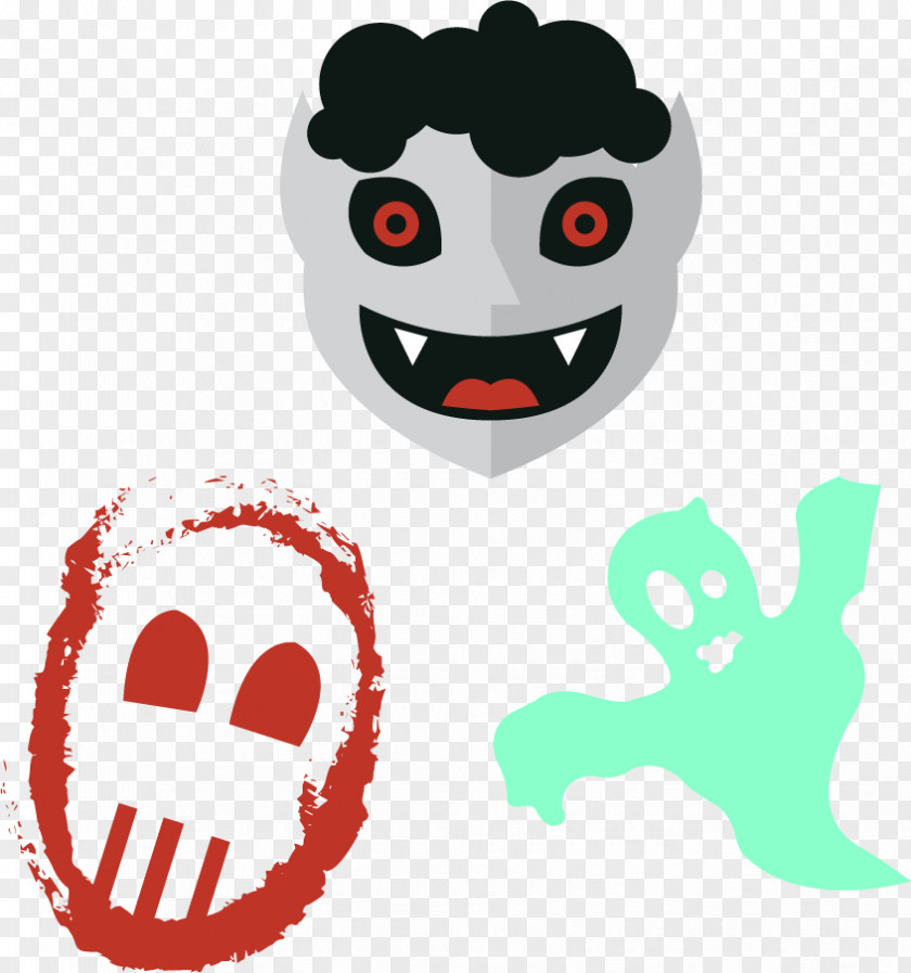 A Set Of Vector Halloween Elements Euclidean Element Clip Art PNG