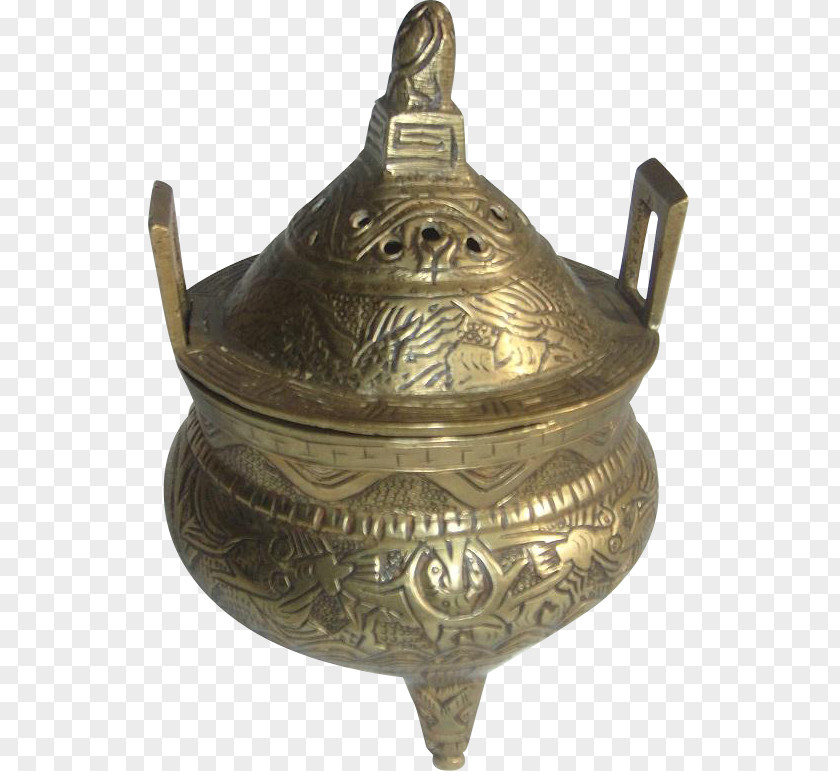 Brass Qing Dynasty Censer Marquetry China PNG