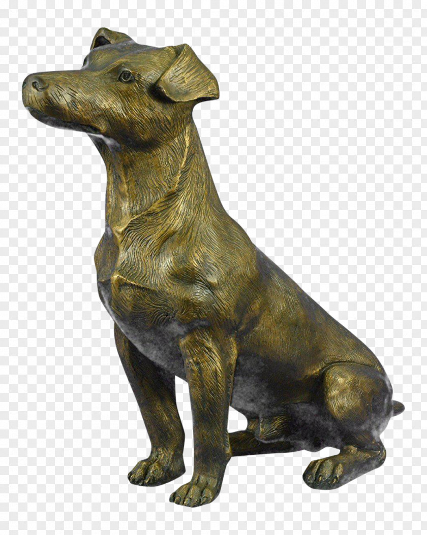 Bronze Sculpture Dog Breed Jack Russell Terrier Statue PNG