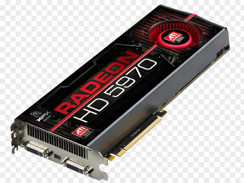 Graphics Cards & Video Adapters ATI Radeon HD 5970 XFX 5000 Series PNG
