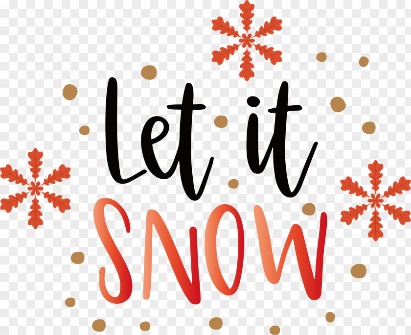 Let It Snow Snowflake PNG