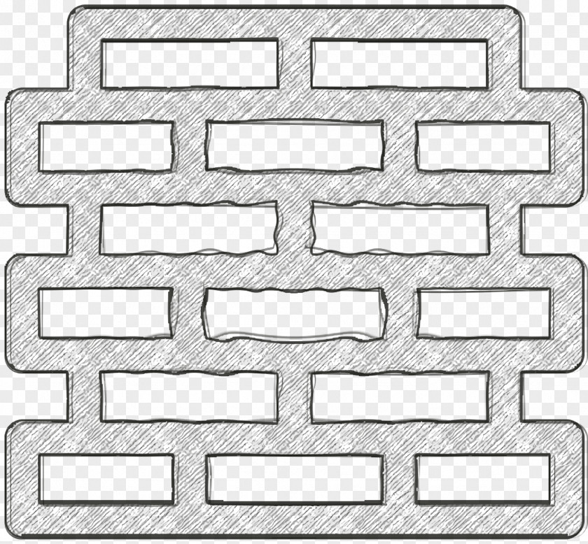 Bricks Icon Wall Architecture PNG