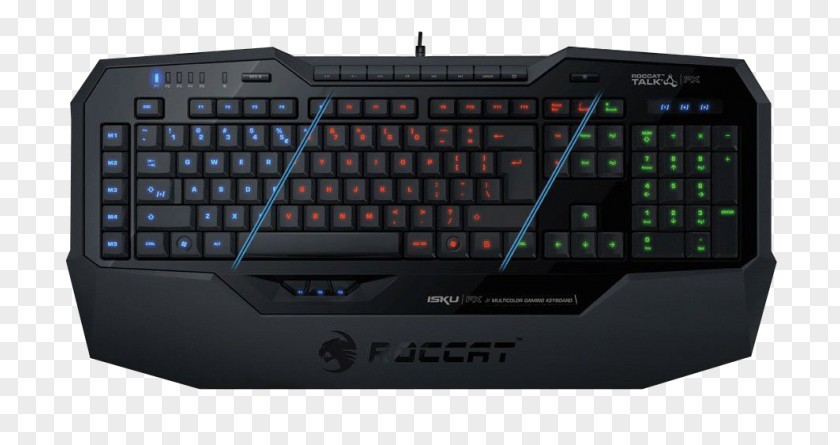Computer Mouse Keyboard Roccat Isku FX Gaming Keypad PNG