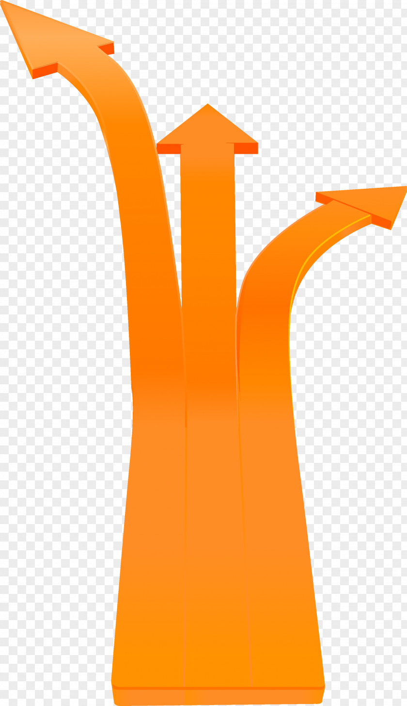 Dynamic Arrow Orange Software PNG